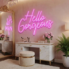 Hello Gorgeous Led Neon Sign Light
