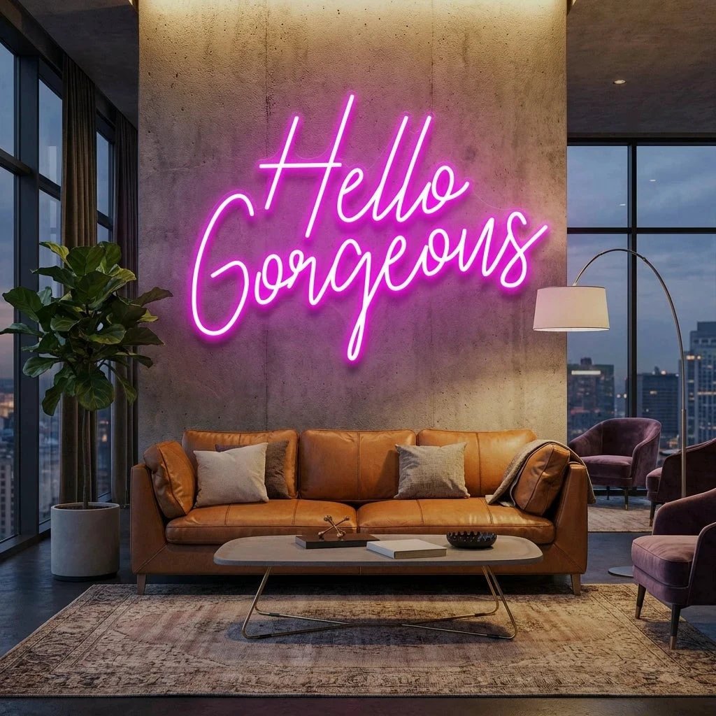 Hello Gorgeous Led Neon Sign Light
