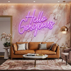 Hello Gorgeous Led Neon Sign Light