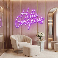 Hello Gorgeous Led Neon Sign Light