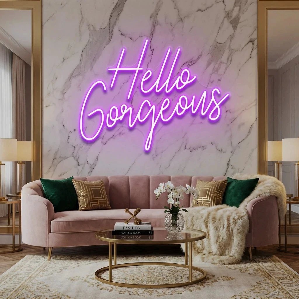 Hello Gorgeous Led Neon Sign Light
