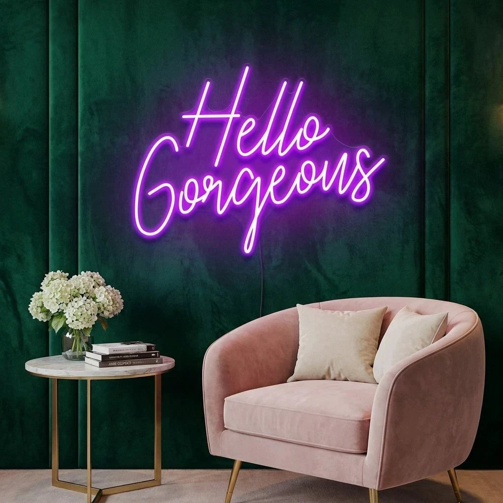 Hello Gorgeous Led Neon Sign Light