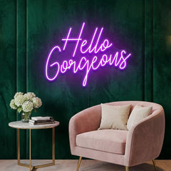 Hello Gorgeous Led Neon Sign Light