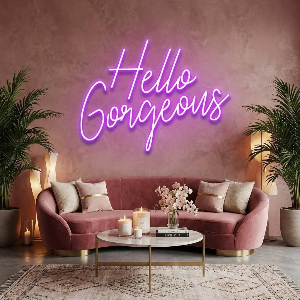 Hello Gorgeous Led Neon Sign Light