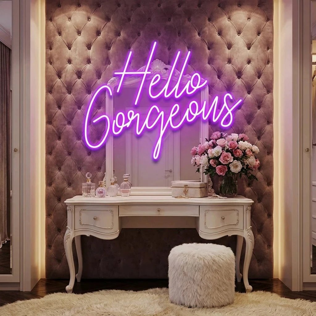 Hello Gorgeous Led Neon Sign Light