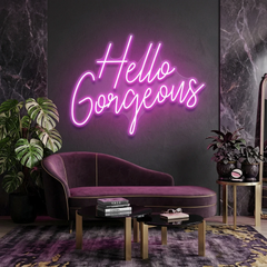 Hello Gorgeous Led Neon Sign Light