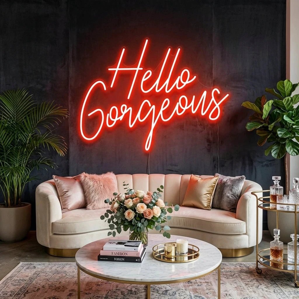 Hello Gorgeous Led Neon Sign Light