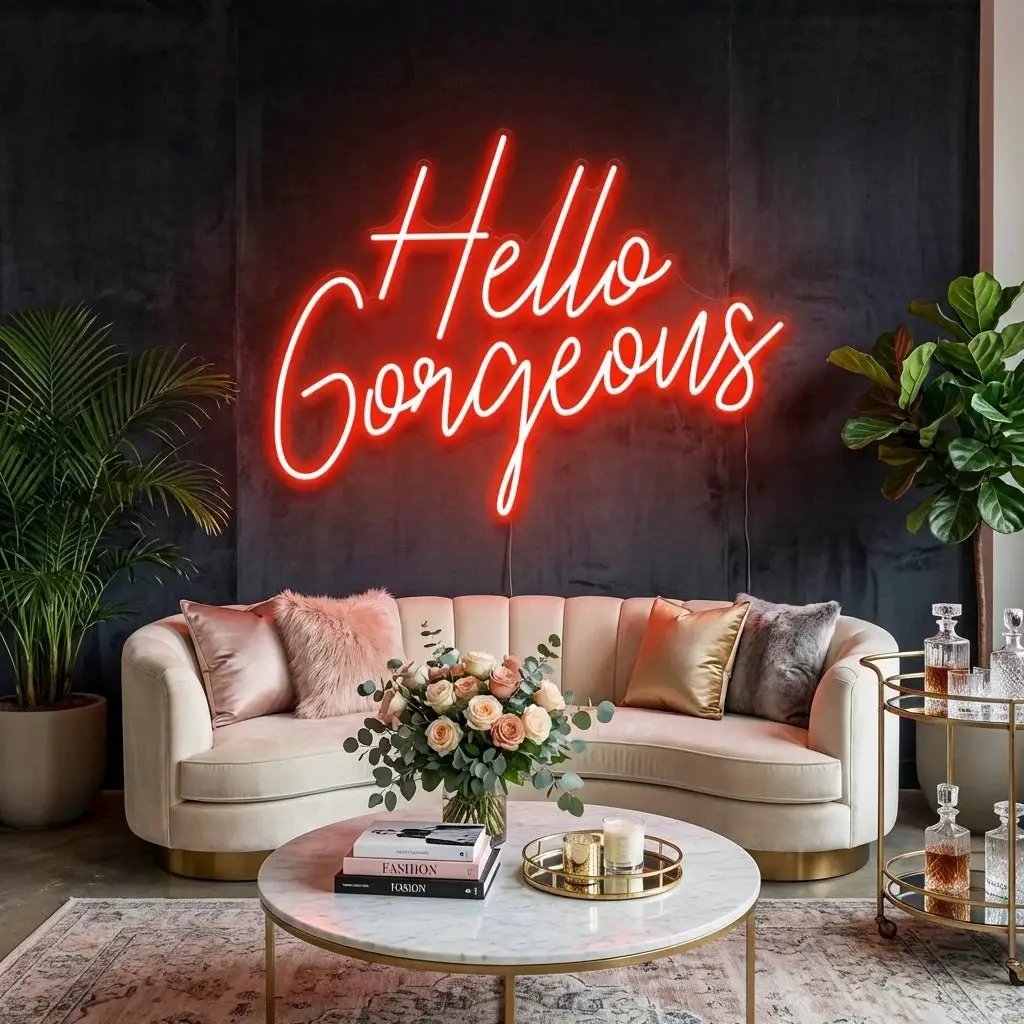 Hello Gorgeous Led Neon Sign Light – view 7