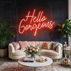 Hello Gorgeous Led Neon Sign Light