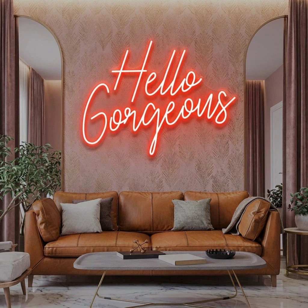 Hello Gorgeous Led Neon Sign Light