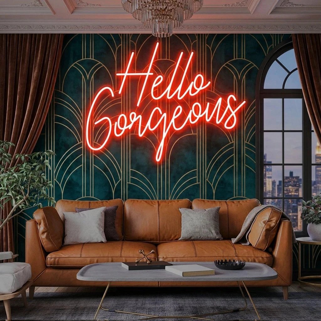 Hello Gorgeous Led Neon Sign Light