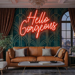 Hello Gorgeous Led Neon Sign Light