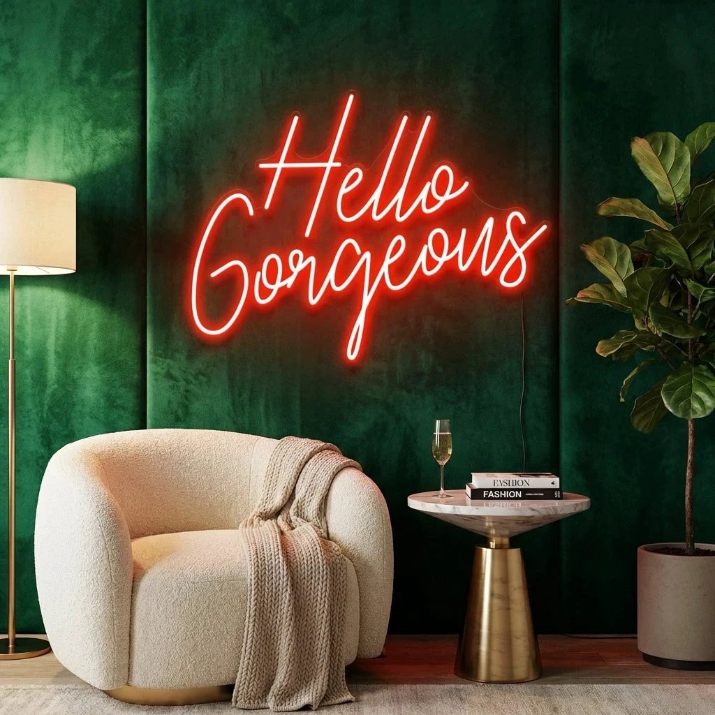 Hello Gorgeous Led Neon Sign Light