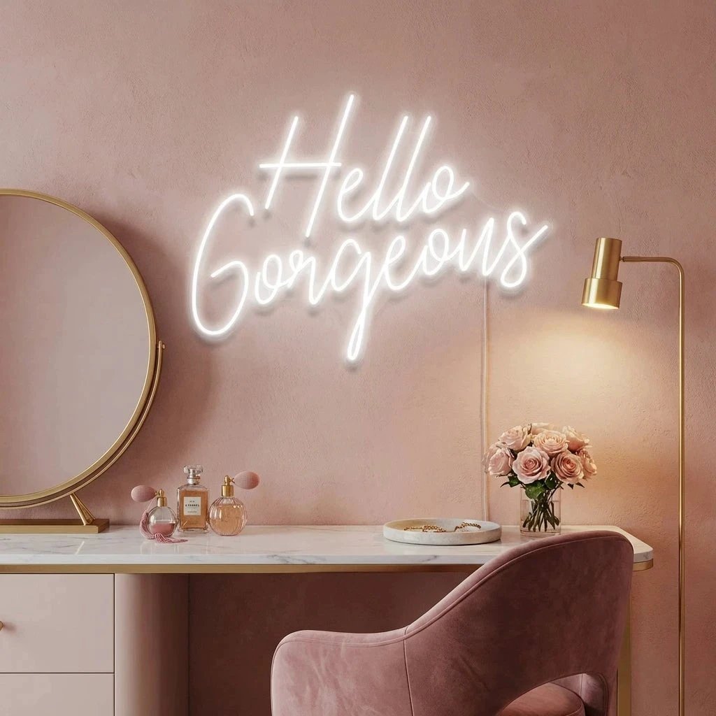 Hello Gorgeous Led Neon Sign Light