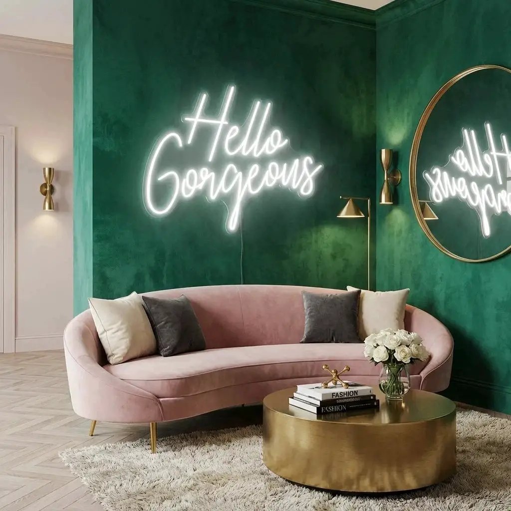 Hello Gorgeous Led Neon Sign Light – Cool White – view 31