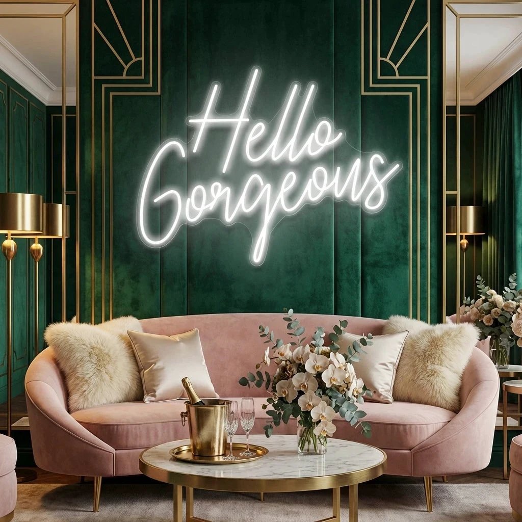 Hello Gorgeous Led Neon Sign Light