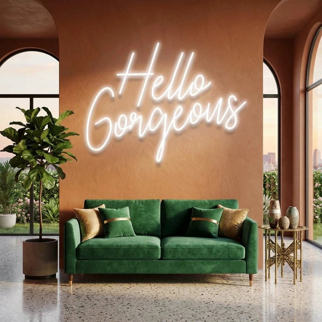 Hello Gorgeous Led Neon Sign Light
