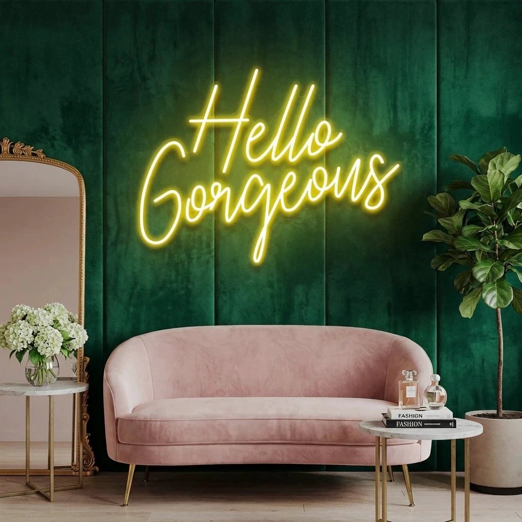Hello Gorgeous Led Neon Sign Light
