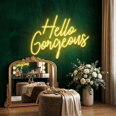 Hello Gorgeous Led Neon Sign Light