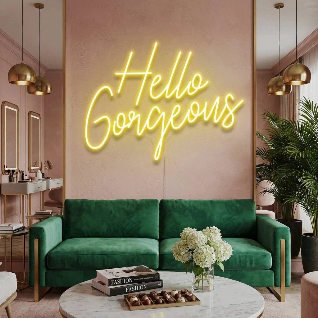 Hello Gorgeous Led Neon Sign Light