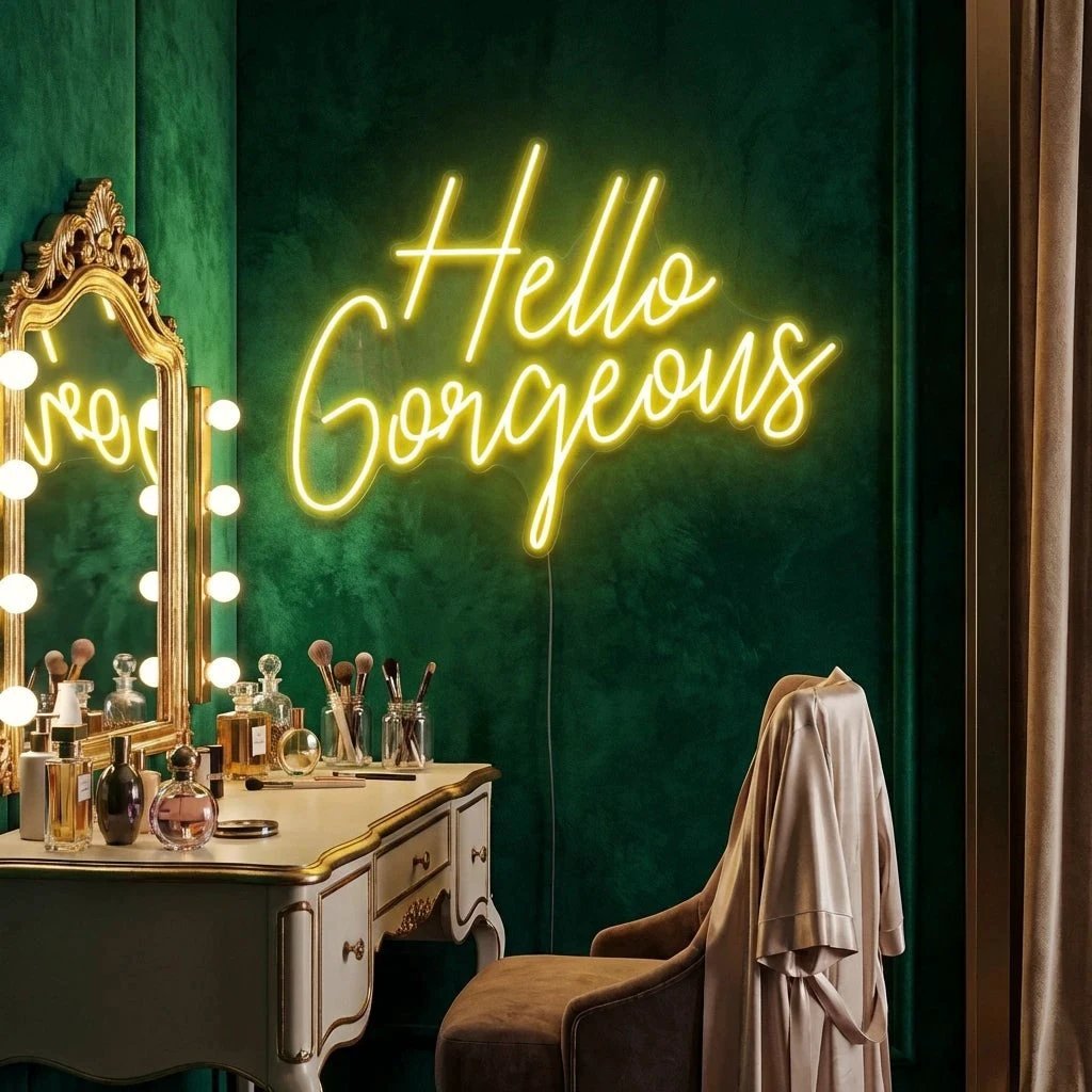 Hello Gorgeous Led Neon Sign Light