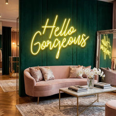 Hello Gorgeous Led Neon Sign Light