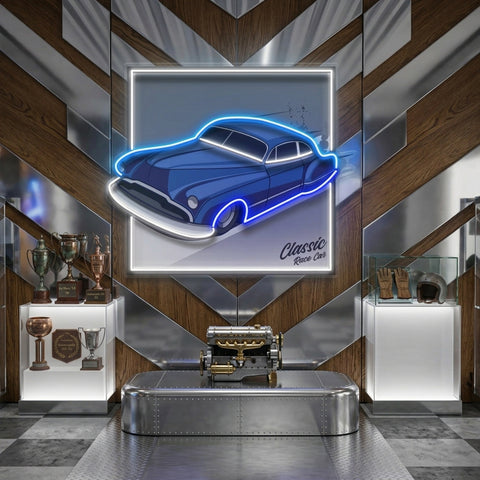 Hot Rod Racer LED Neon Sign Light Pop Art