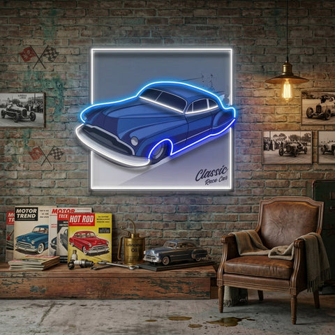 Hot Rod Racer LED Neon Sign Light Pop Art