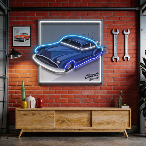 Hot Rod Racer LED Neon Sign Light Pop Art