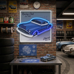 Hot Rod Racer LED Neon Sign Light Pop Art