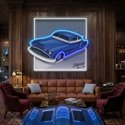 Hot Rod Racer LED Neon Sign Light Pop Art