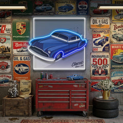 Hot Rod Racer LED Neon Sign Light Pop Art