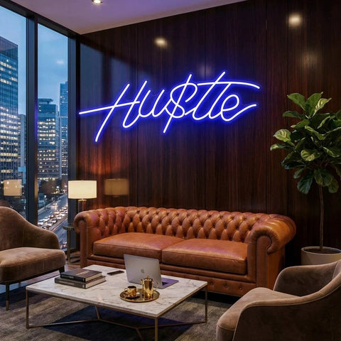 Hustle Led Neon Sign Light