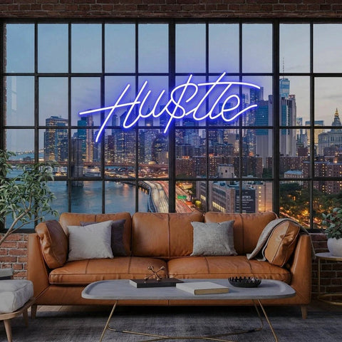 Hustle Led Neon Sign Light