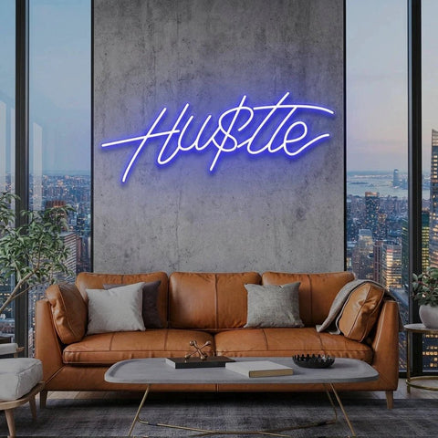 Hustle Led Neon Sign Light