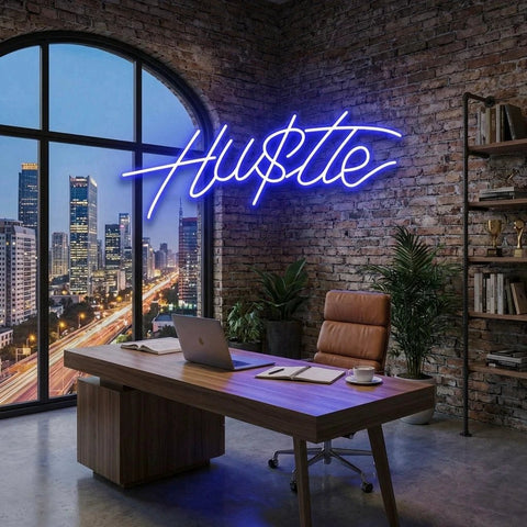 Hustle Led Neon Sign Light