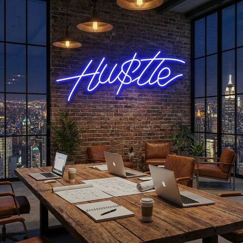 Hustle Led Neon Sign Light
