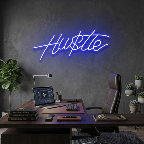 Hustle Led Neon Sign Light