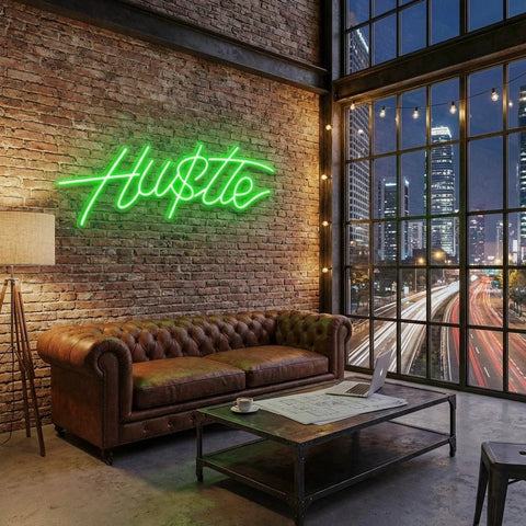Hustle Led Neon Sign Light