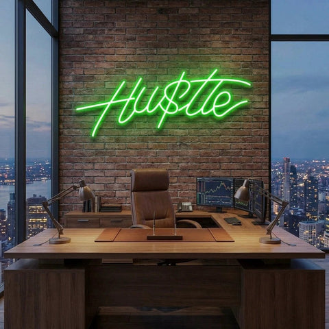 Hustle Led Neon Sign Light