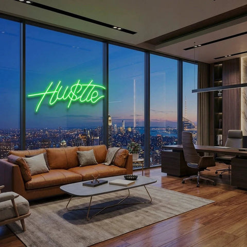 Hustle Led Neon Sign Light