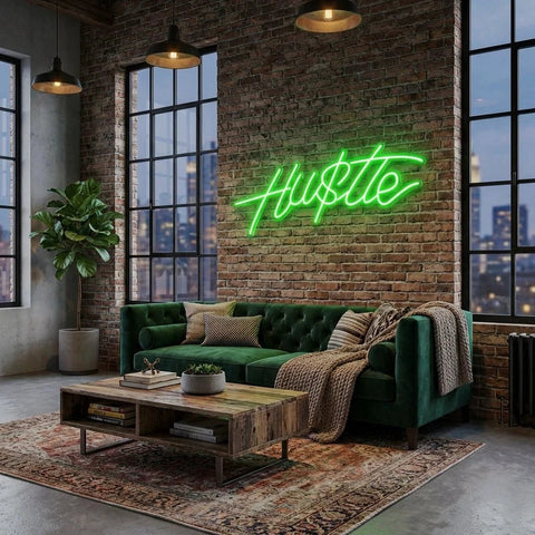 Hustle Led Neon Sign Light