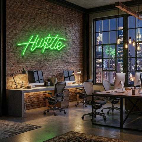 Hustle Led Neon Sign Light