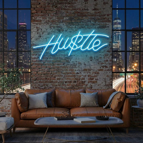 Hustle Led Neon Sign Light