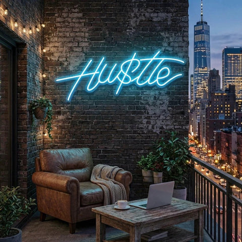Hustle Led Neon Sign Light