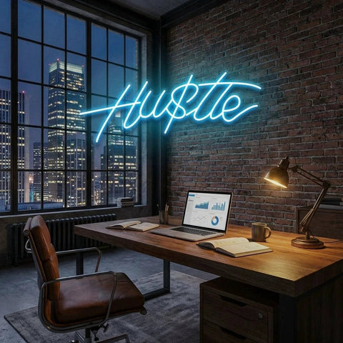 Hustle Led Neon Sign Light