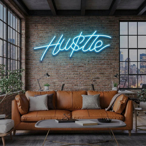 Hustle Led Neon Sign Light