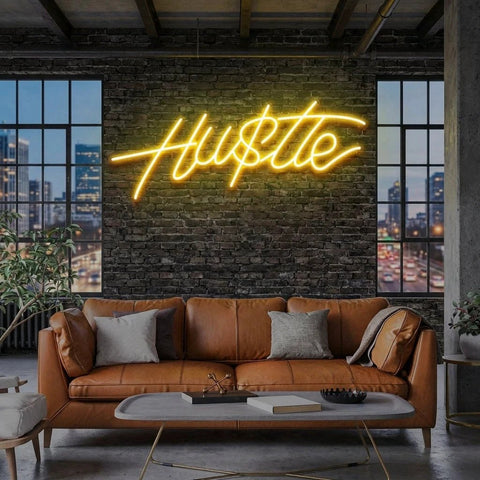 Hustle Led Neon Sign Light