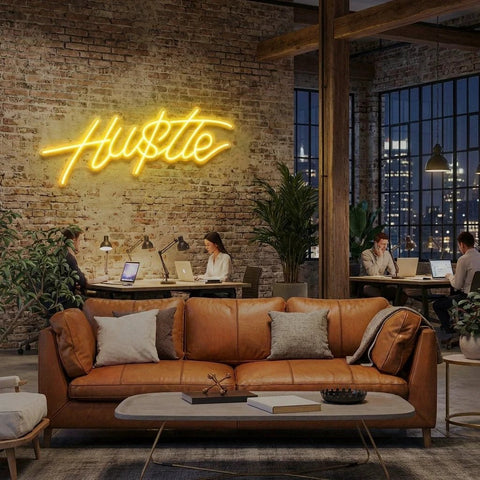 Hustle Led Neon Sign Light