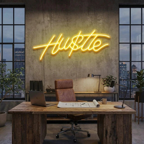 Hustle Led Neon Sign Light